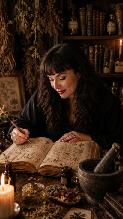 Curso de Pharmakeia y Tradición Grimorial impartido por Irene Rivas